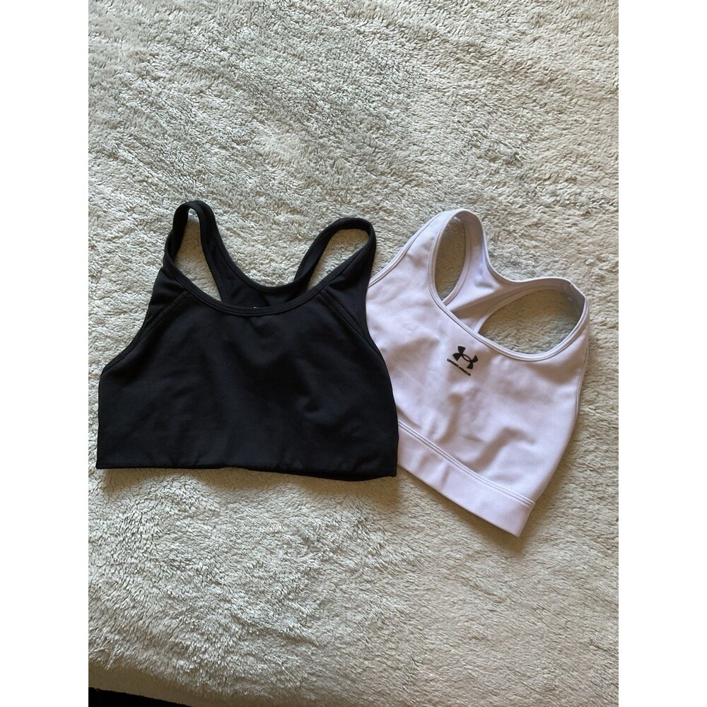 Under Armour Sports Bra Racerback Pullover Wireless Bundle Size S Pink Victoria